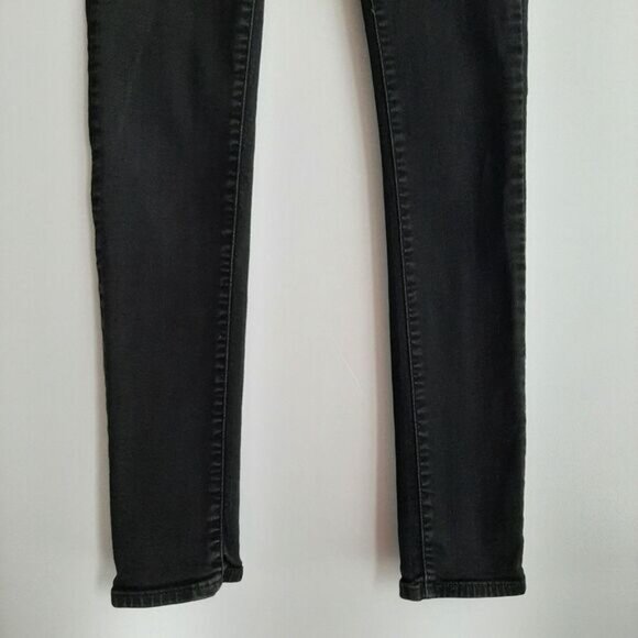 LEVI'S 711 Skinny Black Jeans Mid Rise Waterless Sz 25 - Picture 5 of 12